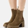 Pier One LEATHER - High Heel Stiefelette - Khaki -Deutschland Pier One Verkaufs-Shop 10d4c9e105d64d04a37d36749ce2db19
