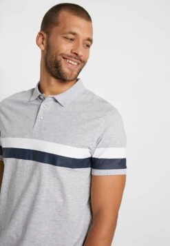 Pier One Poloshirt - Mottled Light Grey -Deutschland Pier One Verkaufs-Shop 144303f5f5bc4f278c583bf5c7f603f1