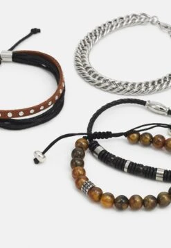 Pier One 4 PACK - Armband - Silver-coloured -Deutschland Pier One Verkaufs-Shop 160a55536e024fbc8ff5de3525191522