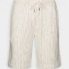 Pier One LINEN BLEND DRAWCORD SHORTS - Shorts - Off-white -Deutschland Pier One Verkaufs-Shop 228637db60b840a58a2b5acb0845341b