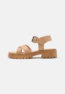 Pier One LEATHER - Riemensandalette - Beige -Deutschland Pier One Verkaufs-Shop 28d0352b0d3547988fcf7fd387bd203d