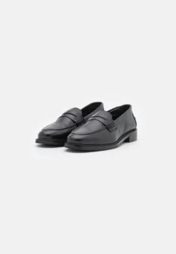 Pier One LEATHER - Slipper - Black -Deutschland Pier One Verkaufs-Shop 637f8a51cf204b489a5e7ceea77e6937