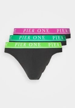 Pier One BRANDED WAISTBAND BRIEFS 3 PACK - Slip - Black -Deutschland Pier One Verkaufs-Shop 68332279d8a640caac60267b6cd7c785
