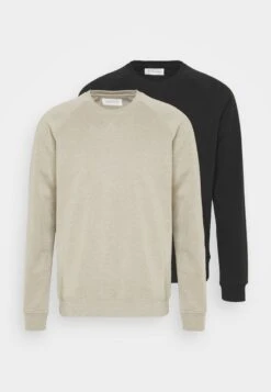 Pier One 2 PACK - Sweatshirt - Tan/black -Deutschland Pier One Verkaufs-Shop 6a7cffa918a047328320e3fd00079391