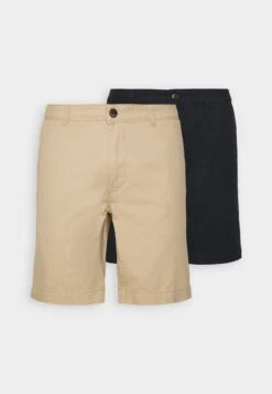 Pier One 2 PACK - Shorts - Tan/black -Deutschland Pier One Verkaufs-Shop 6d9aaab23c01455689a1f97d308c1dcf