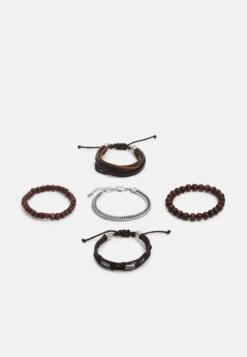 Pier One 5PACK - Armband - Brown, Silver-coloured -Deutschland Pier One Verkaufs-Shop 78101c85fdfe4c56bc39b936707e5c84 1