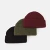 Pier One UNISEX 3 PACK - Mütze - Black/khaki/bordeaux -Deutschland Pier One Verkaufs-Shop 87459dbe987649a8aaf826ac5710e03e