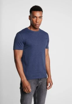 Pier One T-Shirt Basic - Mottled Bordeaux/white -Deutschland Pier One Verkaufs-Shop 879f969b2cfc4ca0b00bb197bee67f46