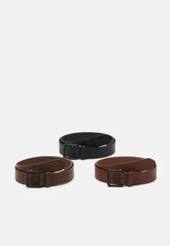 Pier One 3 PACK UNISEX - Gürtel - Black/brown /cognac -Deutschland Pier One Verkaufs-Shop 88ed98c354f84bff9b43540293b418f9 2