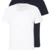 Pier One 2 PACK - T-Shirt Basic - White/dark Blue -Deutschland Pier One Verkaufs-Shop c317d65fe9bd4dd2b5dfb2c9aa92192f