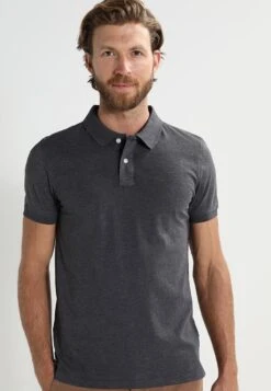 Pier One Poloshirt - Dark Grey Melange