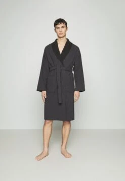 Pier One SHAWL TOWEL BATHROBE - Bademantel - Dark Grey -Deutschland Pier One Verkaufs-Shop d74acb5b72bf4a45a923d6b0a18d6eaf