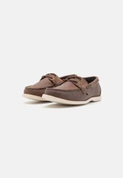 Pier One LEATHER UNISEX - Bootsschuh - Brown -Deutschland Pier One Verkaufs-Shop daf37c38d21c4b6981fe2a5f9020678e