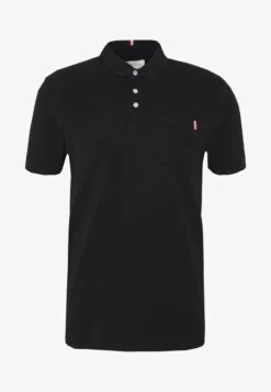 Pier One TRICOLORE TRIM POLO - Poloshirt - Black -Deutschland Pier One Verkaufs-Shop e404807e1e204940957c687903f2c960 1